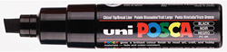 Posca Lackmarker 8K Schwarz - Breiter Marker für kreatives Gestalten