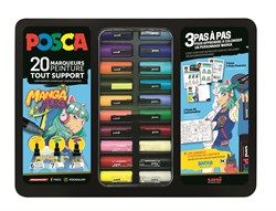 Posca Uni Posca Verfmarker Koffer Manga Hero 20 Stck