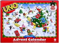 Mattel UNO Adventskalender Kartenspiel für Kinder und Familie