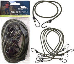 Trespass Bungee Seil Set - elastische Spanngurte 4 Stück mehrfarbig