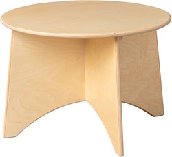Van Dijk Toys Holztisch Apollo fr Kleinkinder - 60cm Hhe 40cm - Natur (Kinderbetreuungsqualitt)