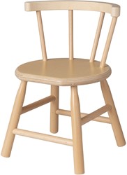 Van Dijk Toys Holz Kinderstuhl mit gebogener Lehne - Natur (Kinderbetreuungsqualitt)