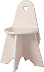 Van Dijk Toys Holz Kinderstuhl Kleinkind Apollo - Wei (Kinderbetreuungsqualitt)