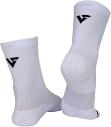 Velocity Sportsocken Crew Performance Weiß Schwarz Größe 9-11 Laufen