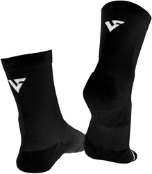 Velocity Laufsocken Performance Crew Schwarz-Weiß Erwachsene 2 Paar