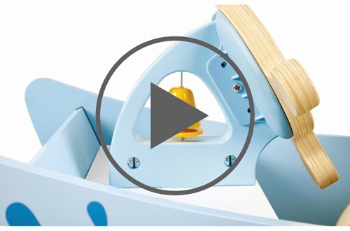 Hape Schaukelboot Spielzeug interaktiv blau komfortabel-3