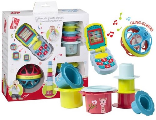 Vulli Baby Spielzeug Set - Frühförderung Spielzeug - Sophie die Giraffe