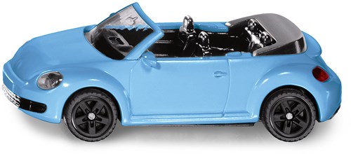 Siku VW The Beetle Cabrio Spielzeugauto blau 1:50 mit offenem Dach