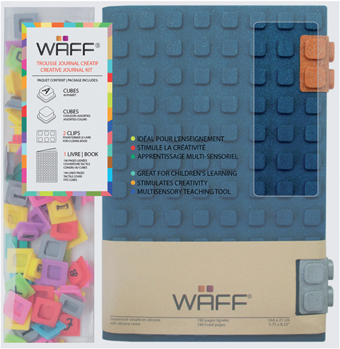 Waff Waff Creatief Dagboek Set A5 Glitter Blauw