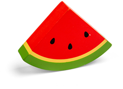 BigJigs Spielzeug Wassermelone Holzfrucht für Kinder