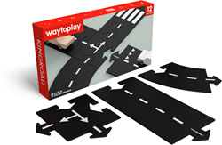 Waytoplay flexible Autorennbahn Ringstraße 12-teiliges Spielset