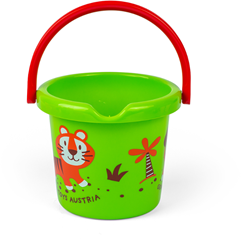 Gowi Eimer 18cm grün - Sand- und Wasserspielzeug für Kinder