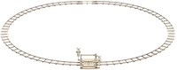 Wooden.City Holz Eisenbahn - runde Schienen mit Bahnübergang Puzzle-2