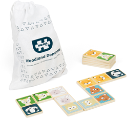 BigJigs Holz Domino Spiel Tiere - FSC Waldtiere Lernspielzeug
