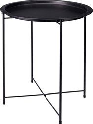 Home & Styling Beistelltisch schwarz Metall 47x50 cm Pflanzenständer